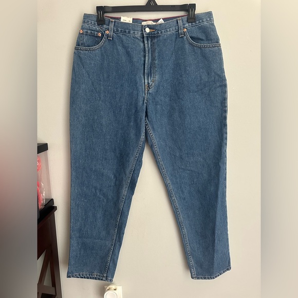 Vintage Levis 550 Relaxed Tapered Jeans Blue Size 18 M Misses - Picture 3 of 13